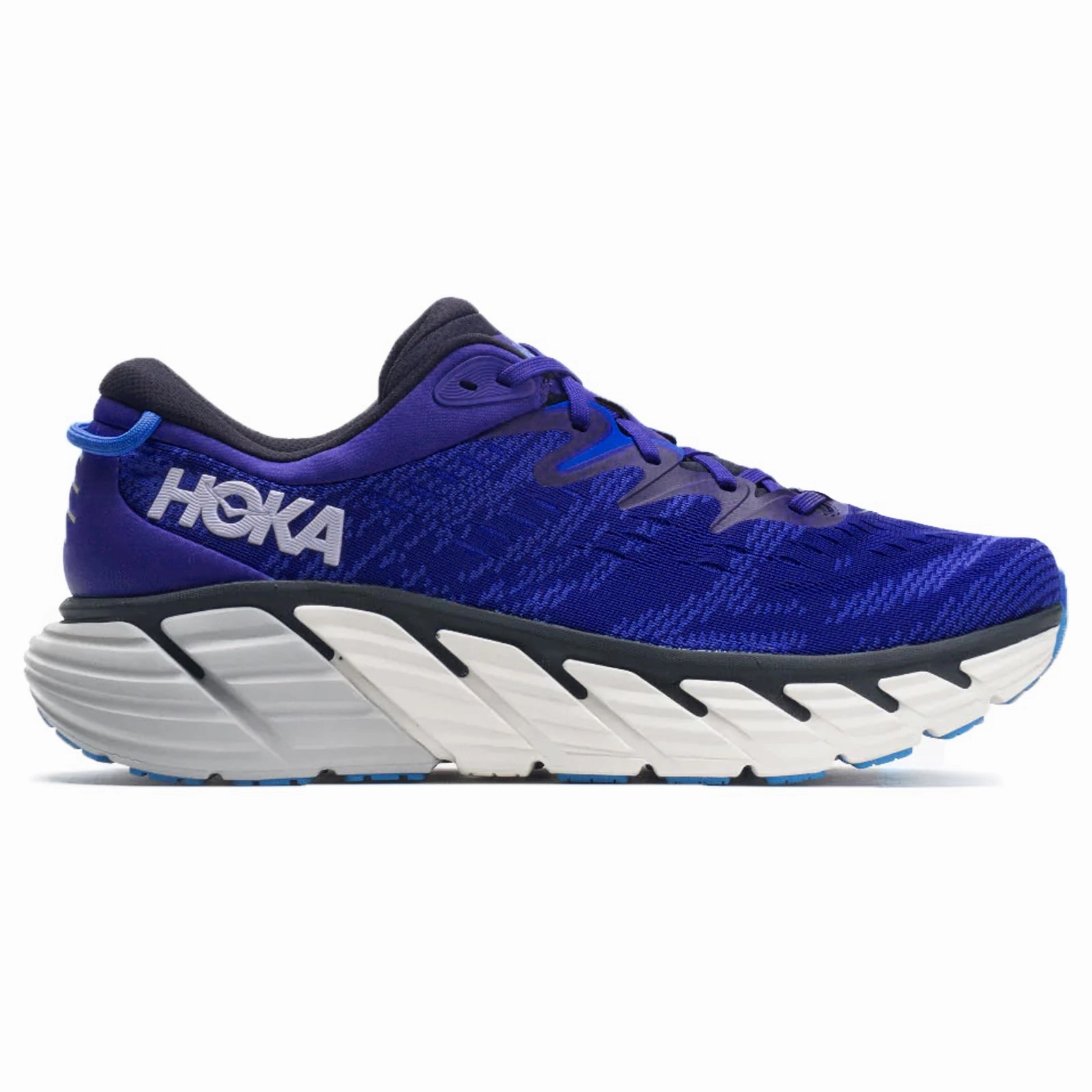 Best Shoes For Everyday Hoka Gaviota 4 Textile Synthetic Men's Bluing Blue Graphite Lace Up Trainers - UK 7.5 - US 8 Men - EU 41 1/3