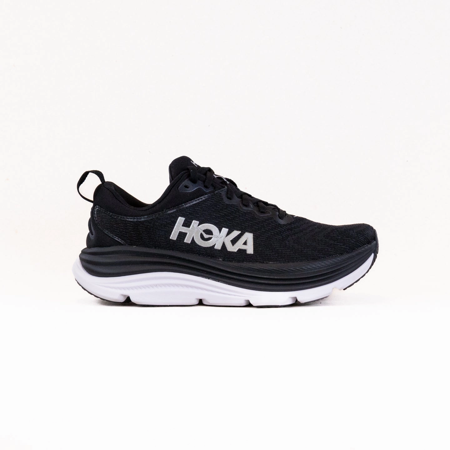 Hoka Gaviota 5 Wide (Men's) - Black/White Shoes Boise