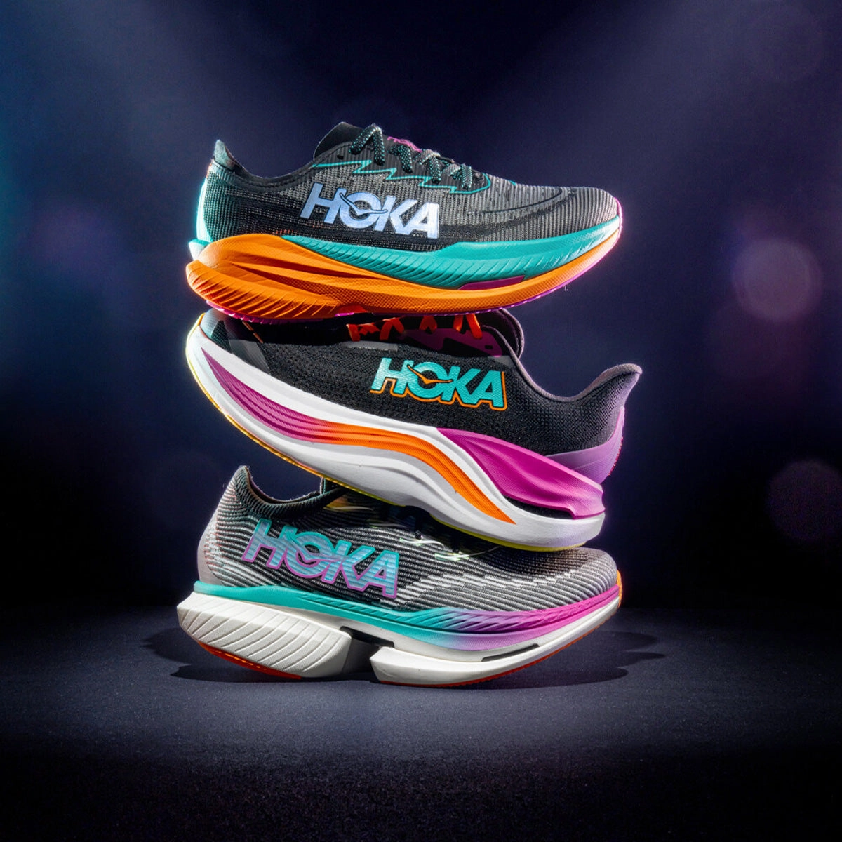 Hoka Mach X 2 Womens | Black / Electric Aqua Different Types