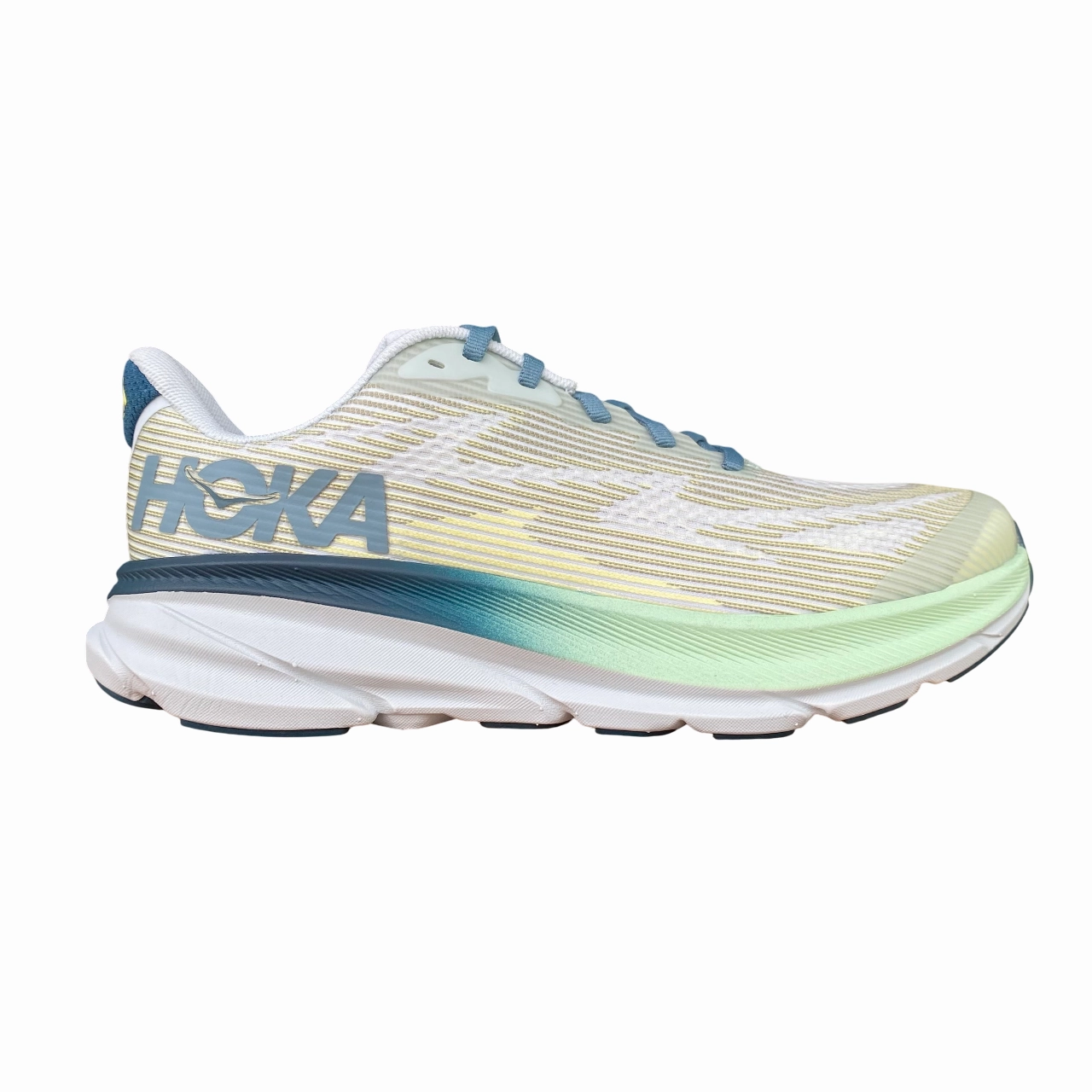 Dick's Sporting Hoka One One scarpa da corsa junior Clifton 9 1131170-DWL verde sfumato blu