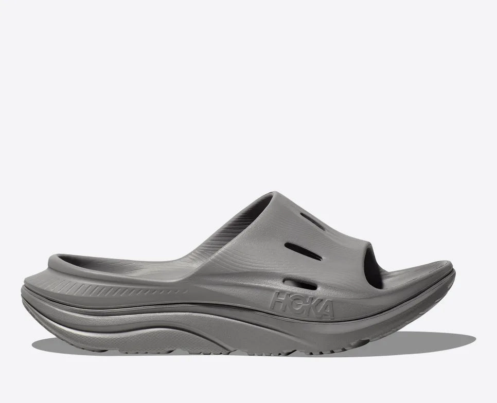HOKA ORA RECOVERY SLIDE - GREY / GREY Shoes Eu