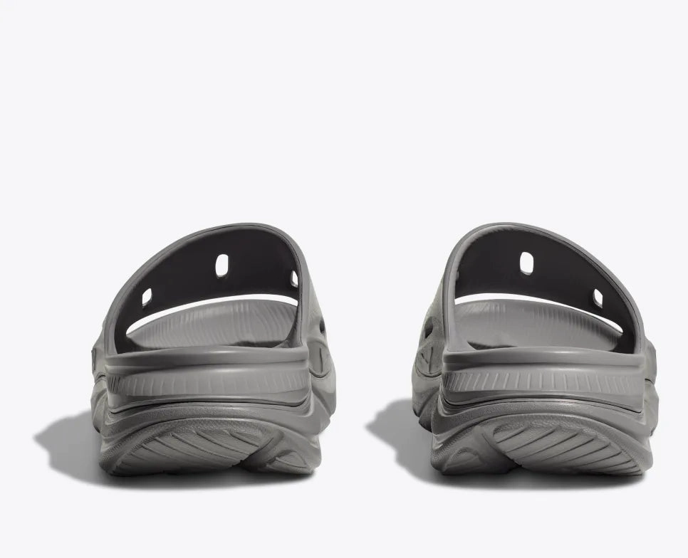 HOKA ORA RECOVERY SLIDE - GREY / GREY Solid Shoes