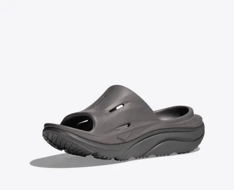 Hoka Recovery Slide 3 (Grey/Grey) - Unisex Best Shoes For Gym Workouts