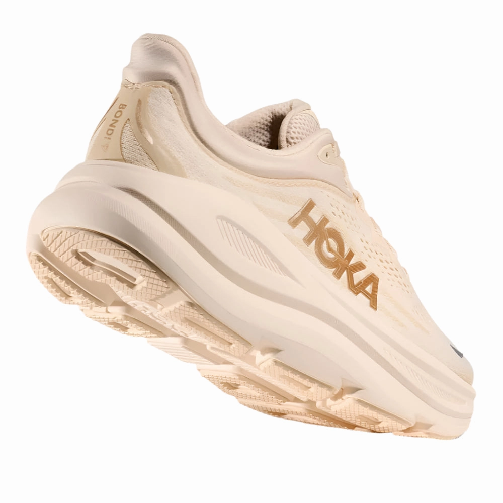Hoka Women's Bondi 9 Vanilla / Birch Wide Running Shoes Near Me