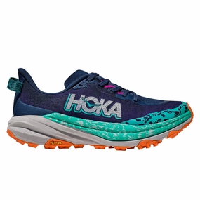 Flat Hoka Speedgoat 6 Womens | Wide | Varsity Navy/meteor