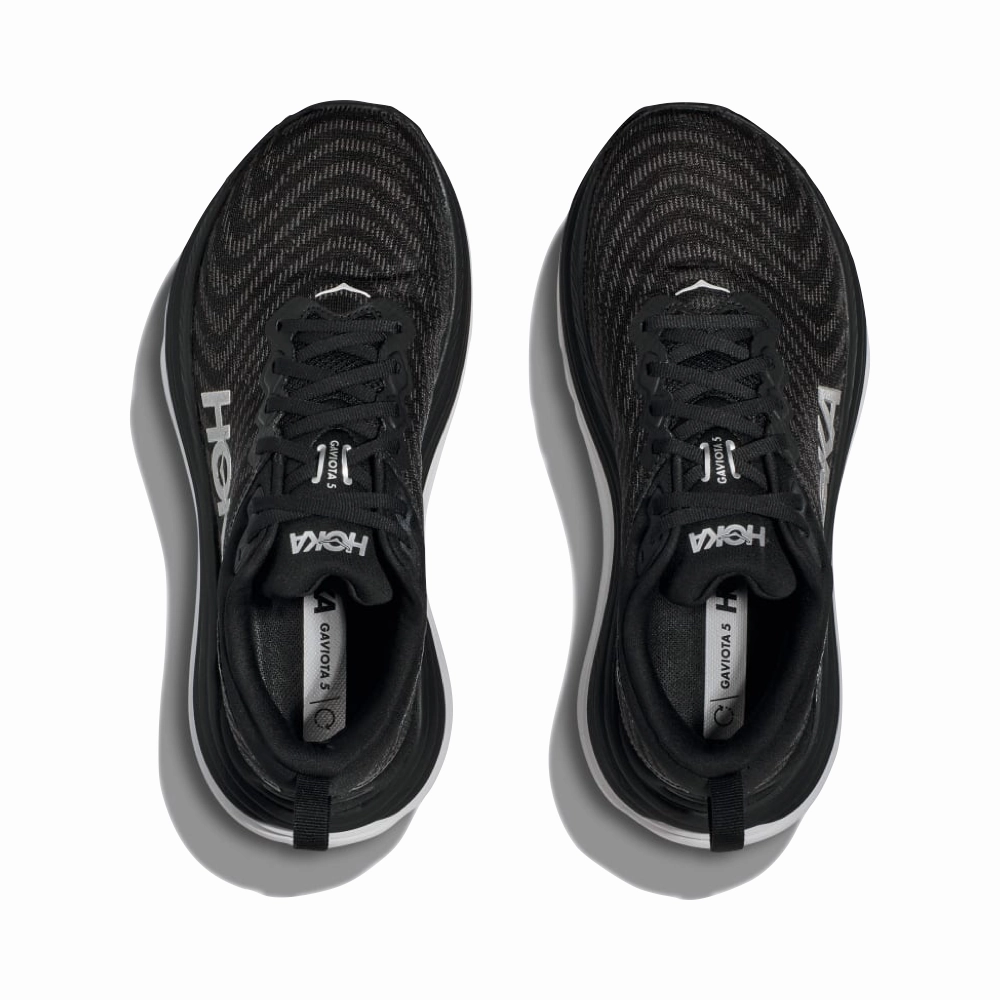 Hoka Men's Gaviota 5 Running Sneaker in Black/White Outlet Near Me