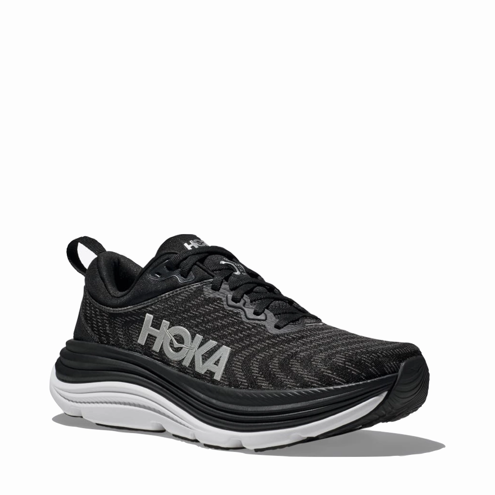 Shop Hoka Men's Gaviota 5 Running Sneaker in Black/White