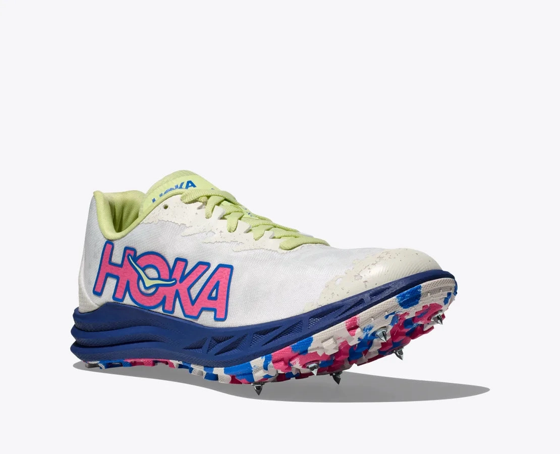 Shoes For Diabetic Neuropathy Hoka Unisex Crescendo XC - White/Blueberry (1141272-WLBR)