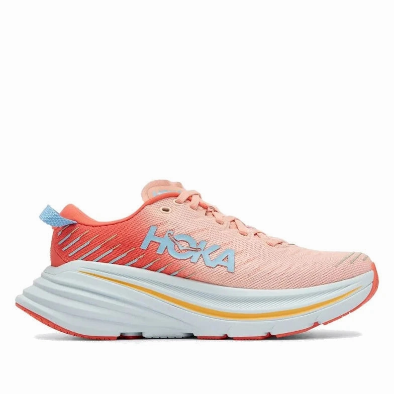 Best Shoes For Hiking And Walking Hoka Women's Bondi X - Camellia Peach Parfait