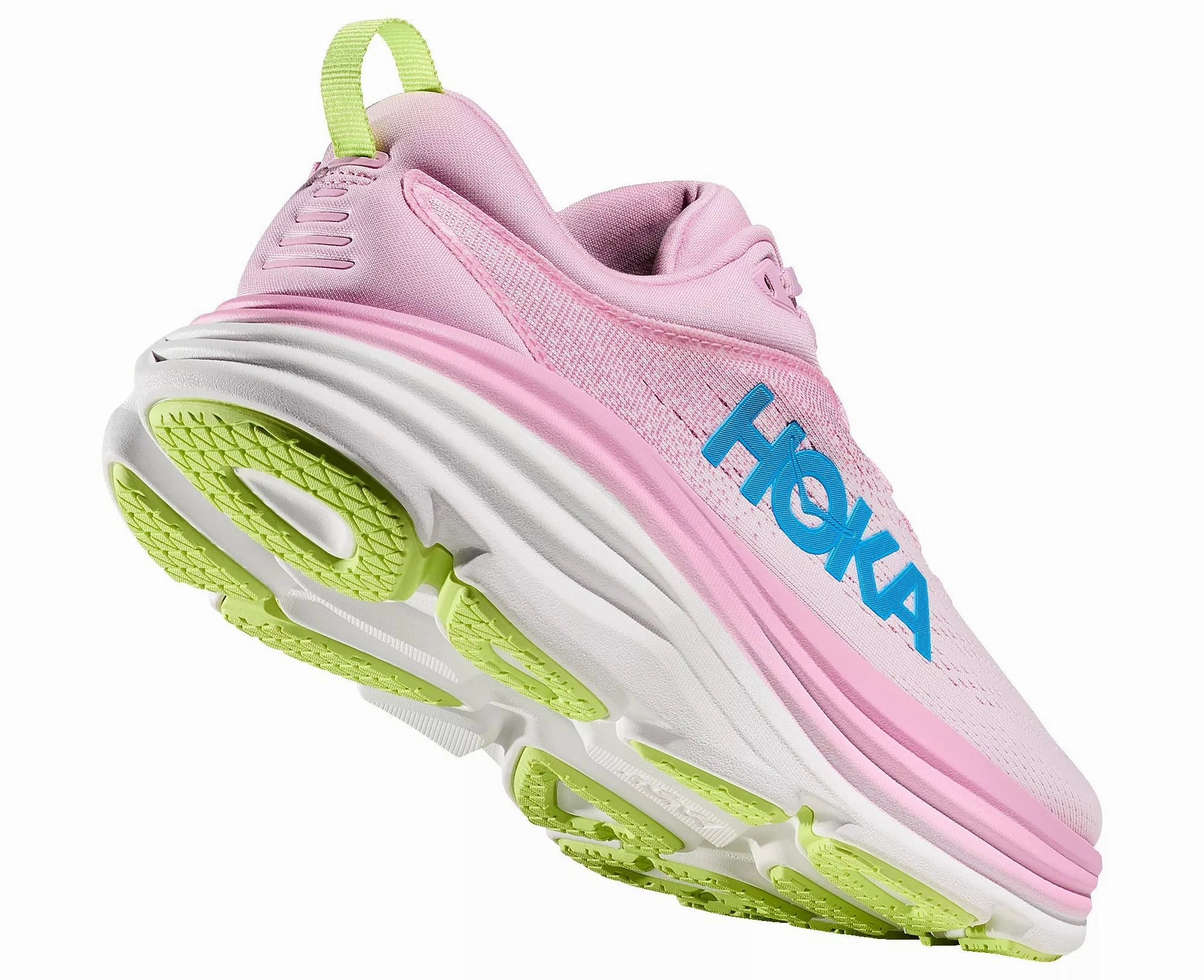 Hoka Womens Bondi 8 - Pink Twilight/Waterpark (1127952-PTWL) Supination