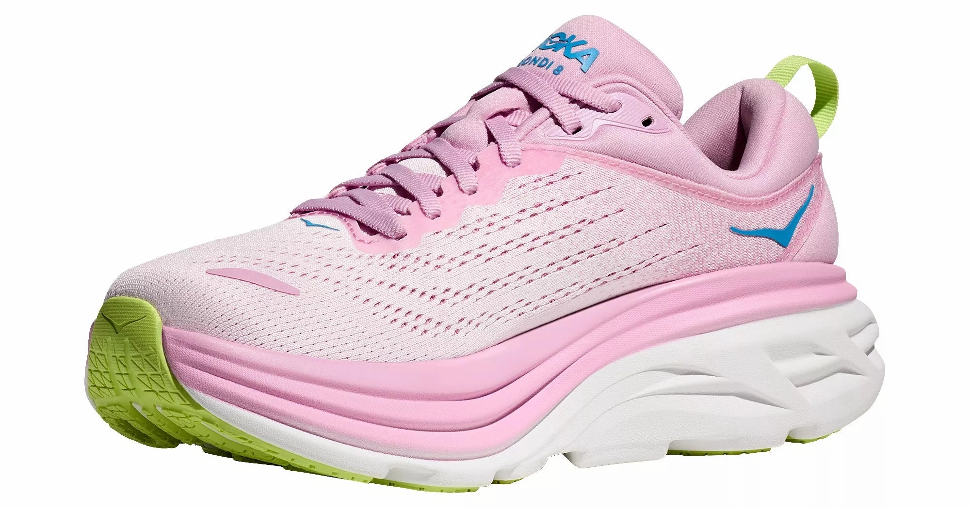 Best Shoes For Narrow Feet Hoka Womens Bondi 8 - Pink Twilight/Waterpark (1127952-PTWL)