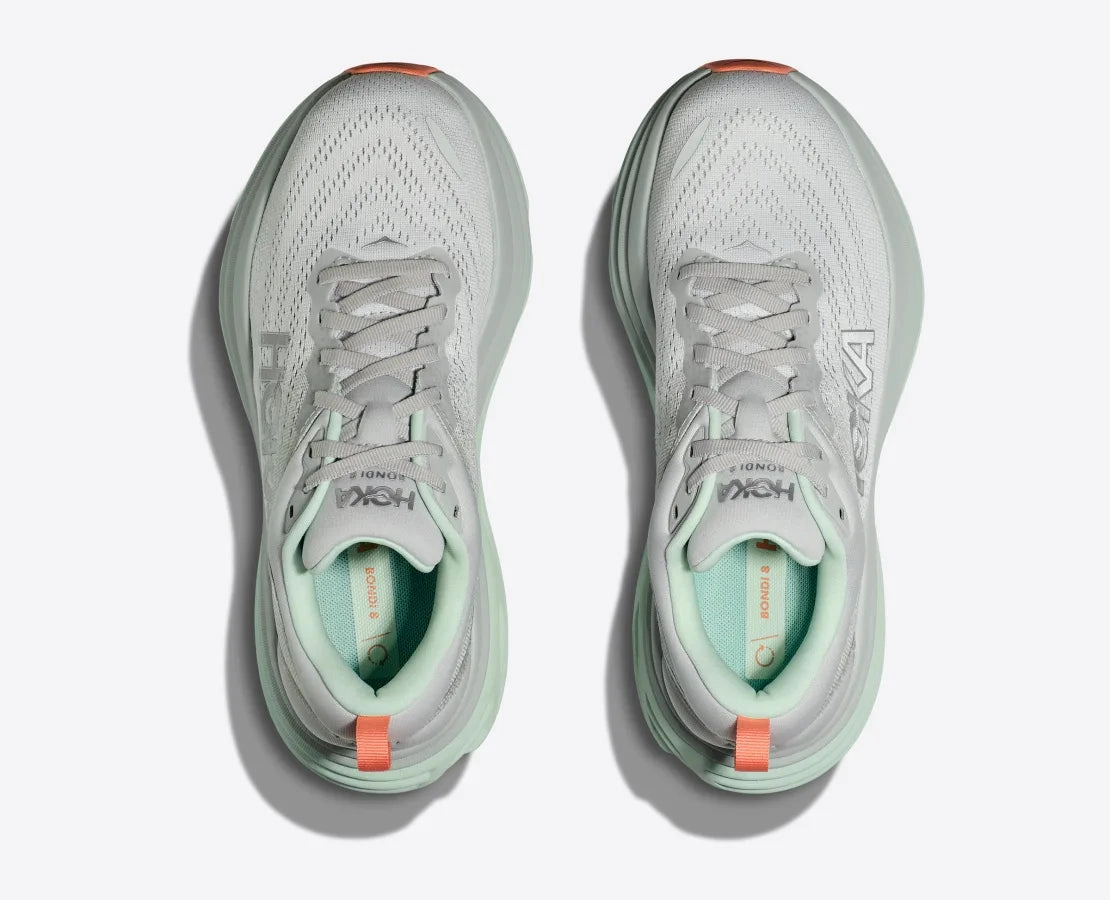 The Shoes Hoka Womens Bondi 8 - Stardust/Aqua Breeze (1127952-SQB)