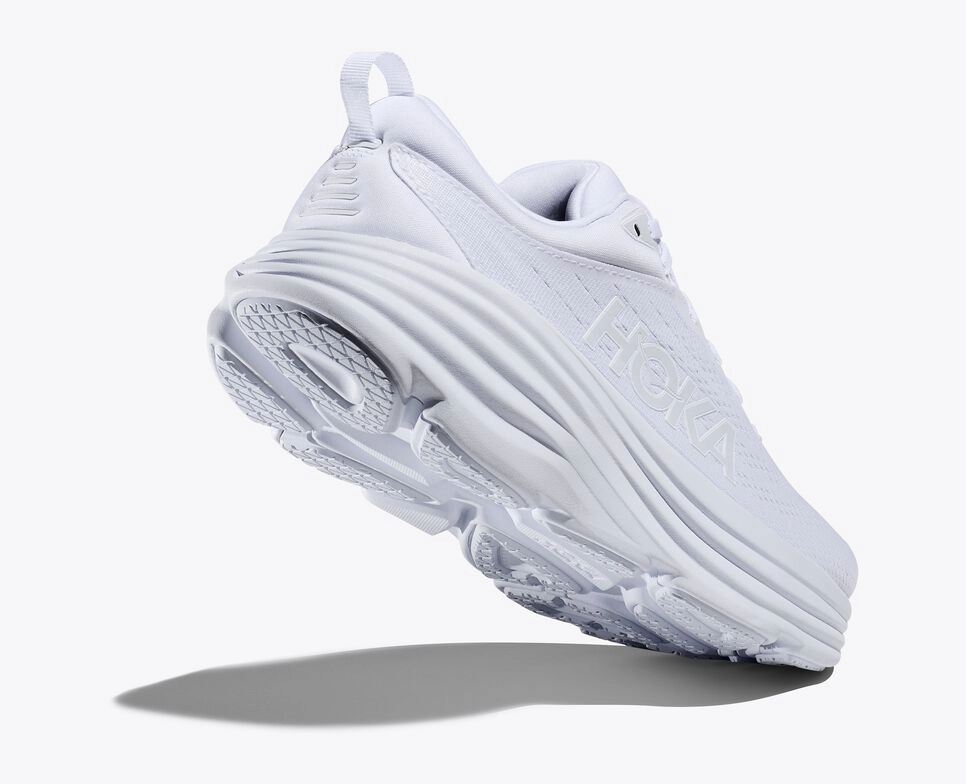 Hoka Womens Bondi 8- White/White (1127952-All White) Vancouver Wa