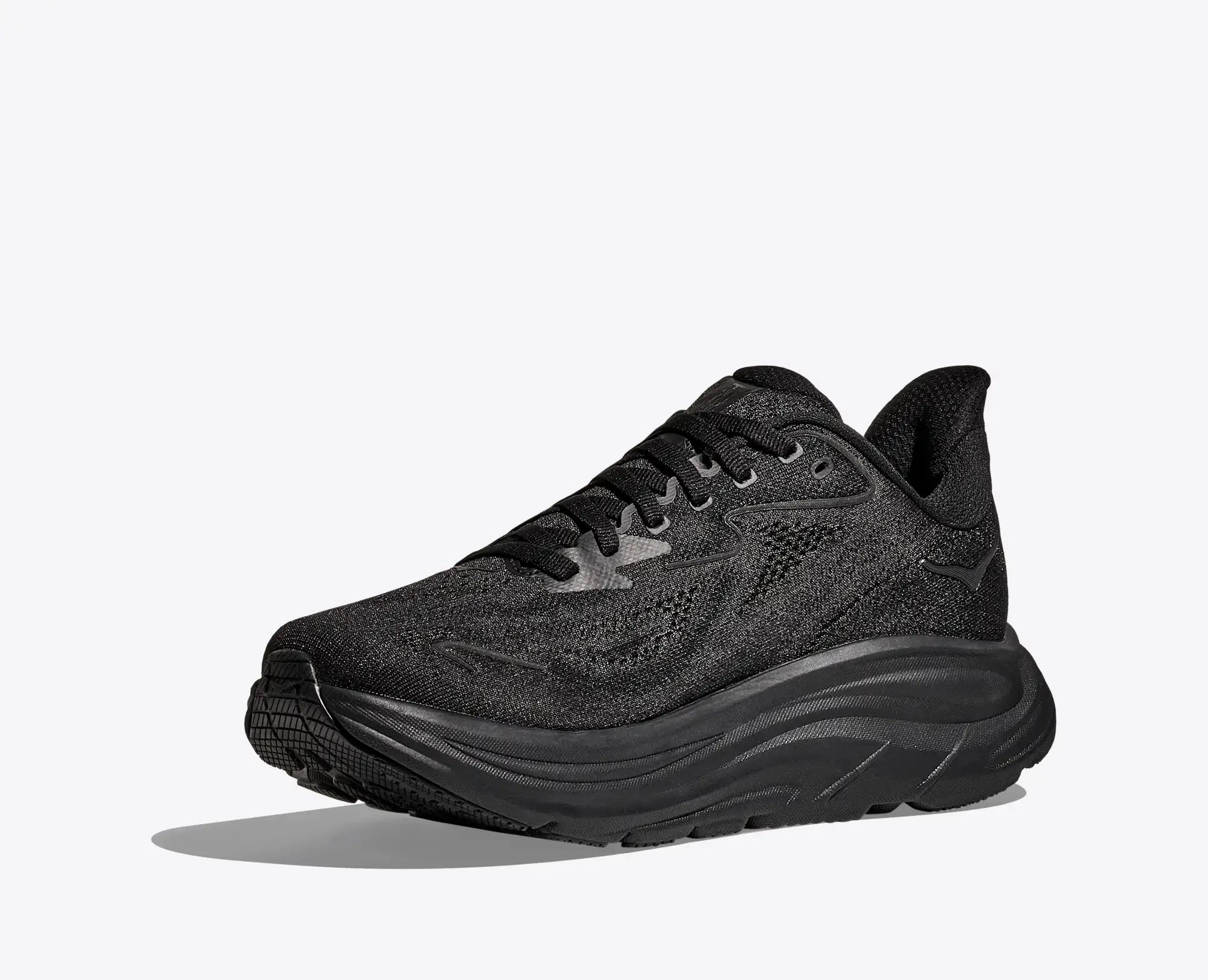 HOKA WOMENS CLIFTON 10 - BLACK / BLACK Best Shoes For Long Distance