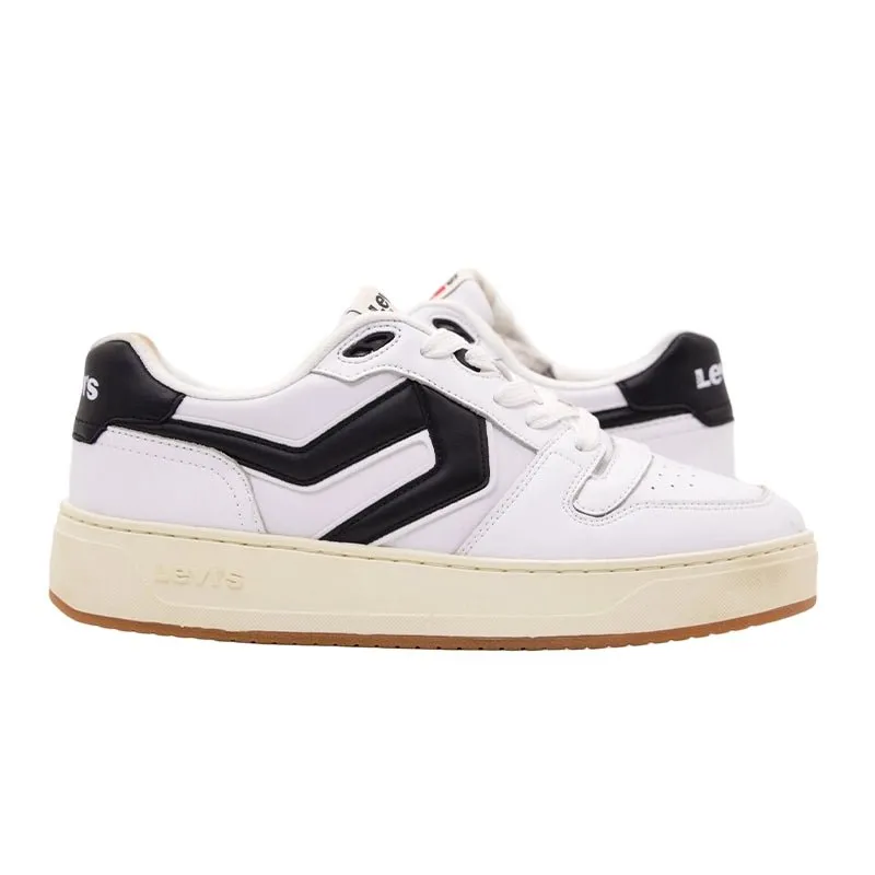 LEVI'S Glide men sneaker white LVM6 Grunge Oxfords