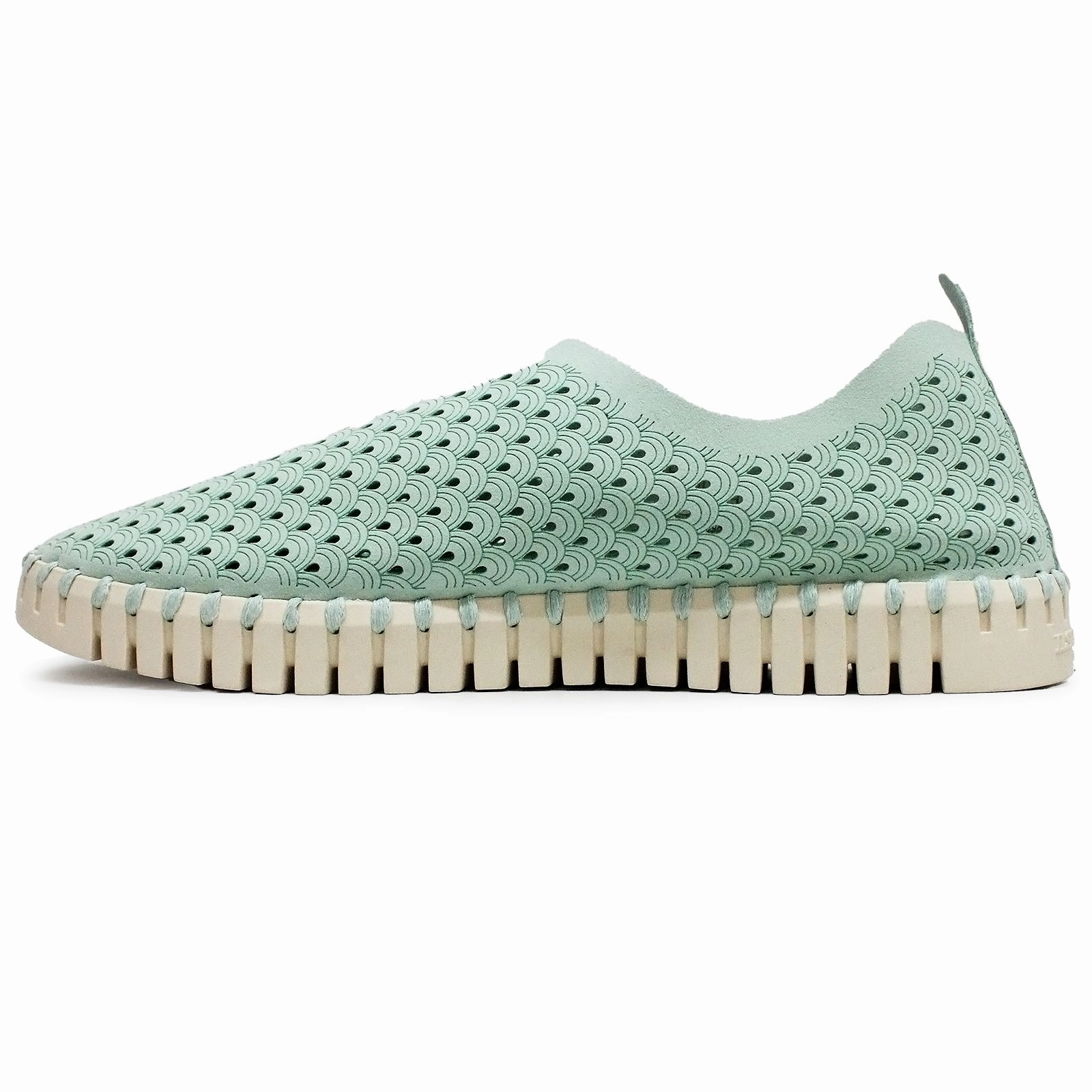 Progres Loafers Ilse Jacobsen Tulip 3275 Textile Women's Laurel Green Slip On Shoes