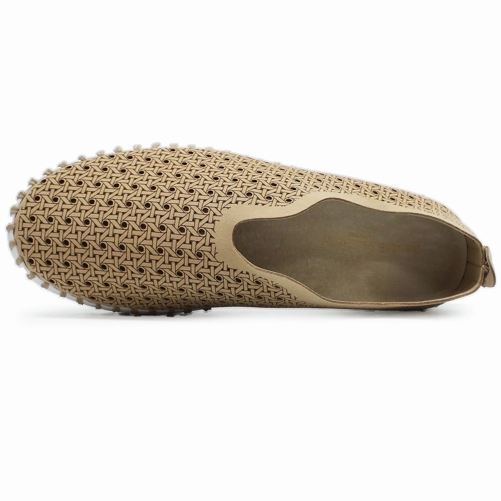 Ilse Jacobsen Tulip 4031 Nylon Polyurethane Women's Latte White Loafers Shoes Buckled Loafers