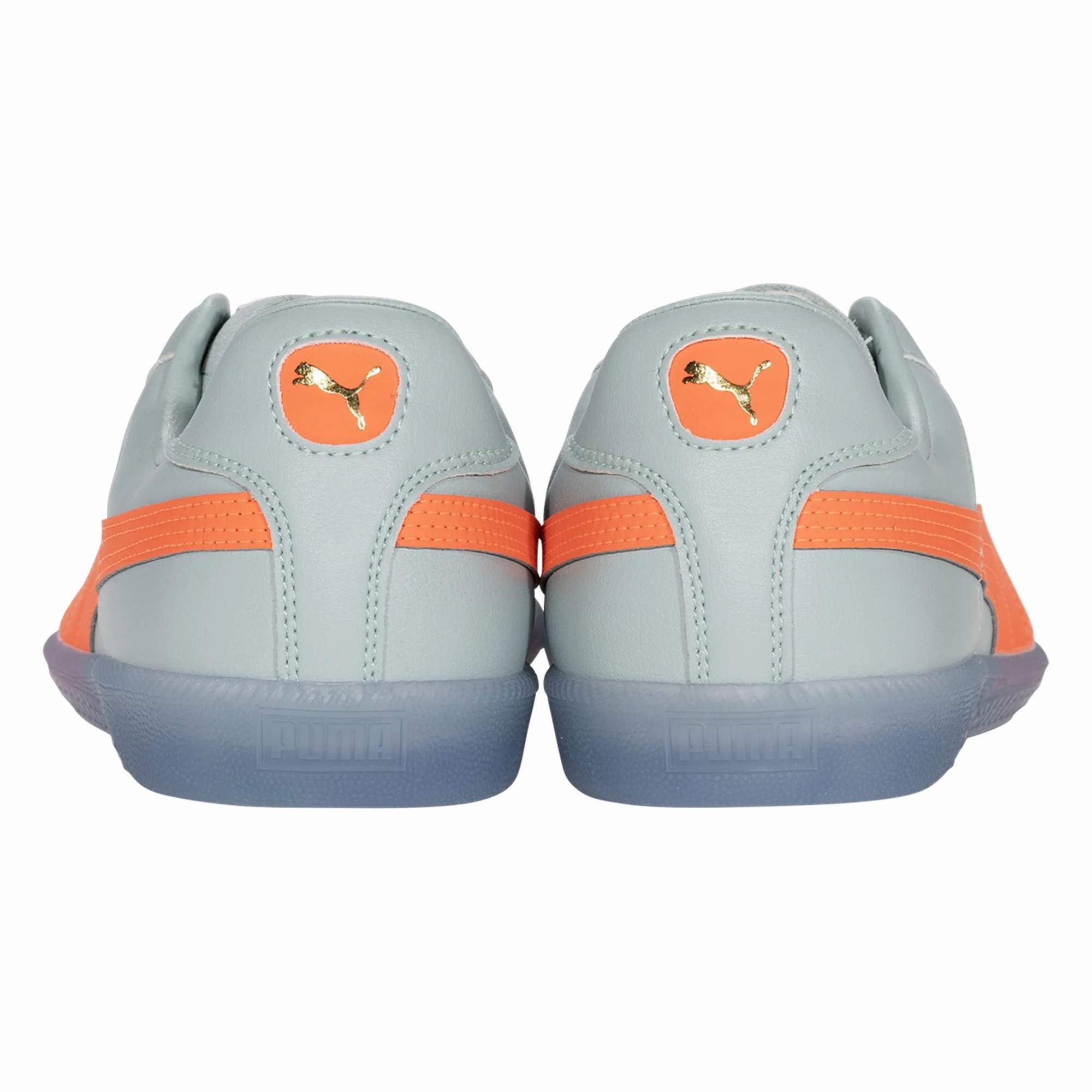 Puma King 21 Indoor Soccer Shoes (Modern Mint/Glowing Red) Puma Shoes With Wide Toe Box