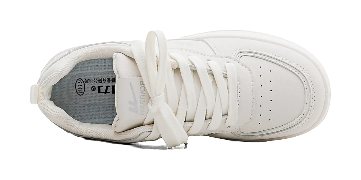 Warrior Abrasion Resistant Height Increasing Low top Skateboard Shoes Unisex Mid Top Casual Shoes