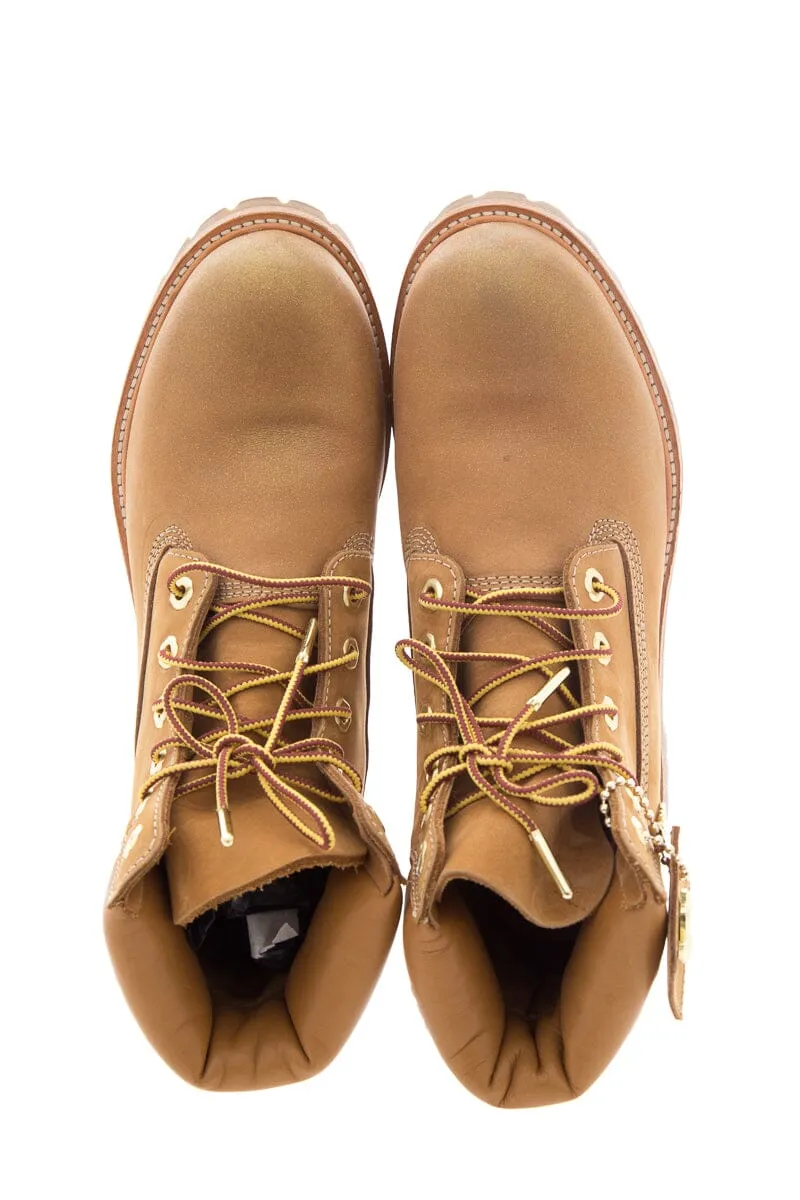 Tall Boots Equestrian Jimmy Choo x Timberland Wheat NUBUCK Glitter Detail Boots SZ 8.5