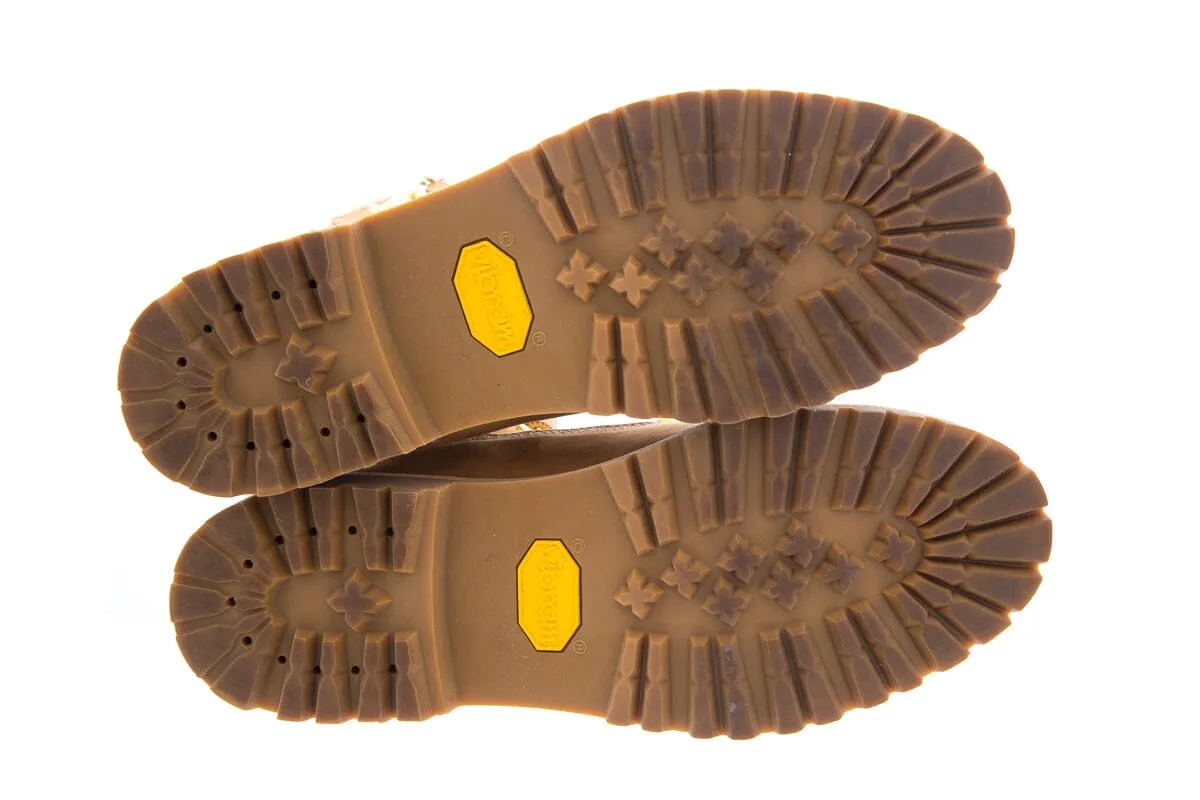 Jimmy Choo x Timberland Wheat NUBUCK Glitter Detail Boots SZ 8.5 Bearpaw Boots