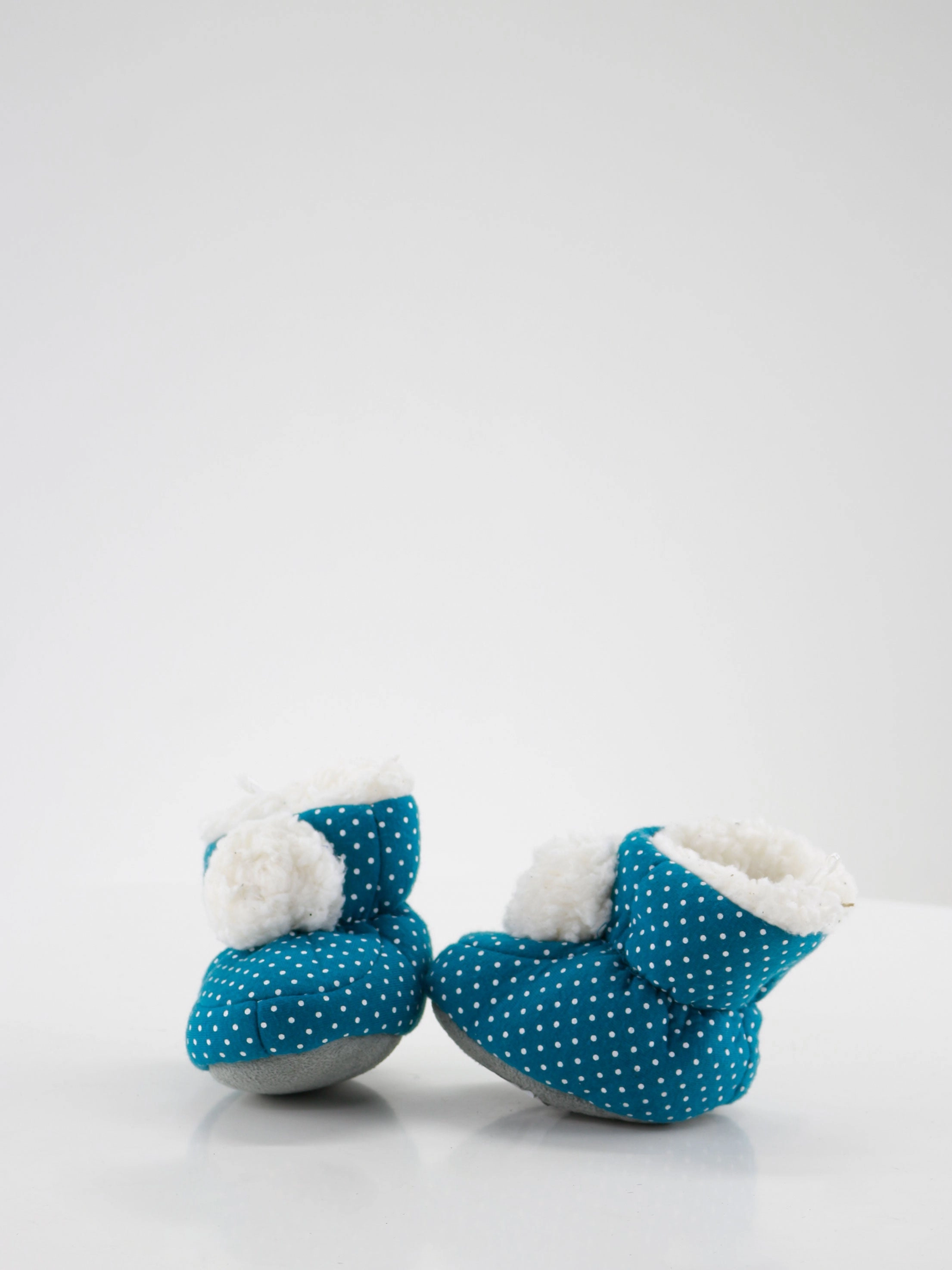 Hi Top Slippers Kid's Boy Polka-Dotted Slippers ,Blue