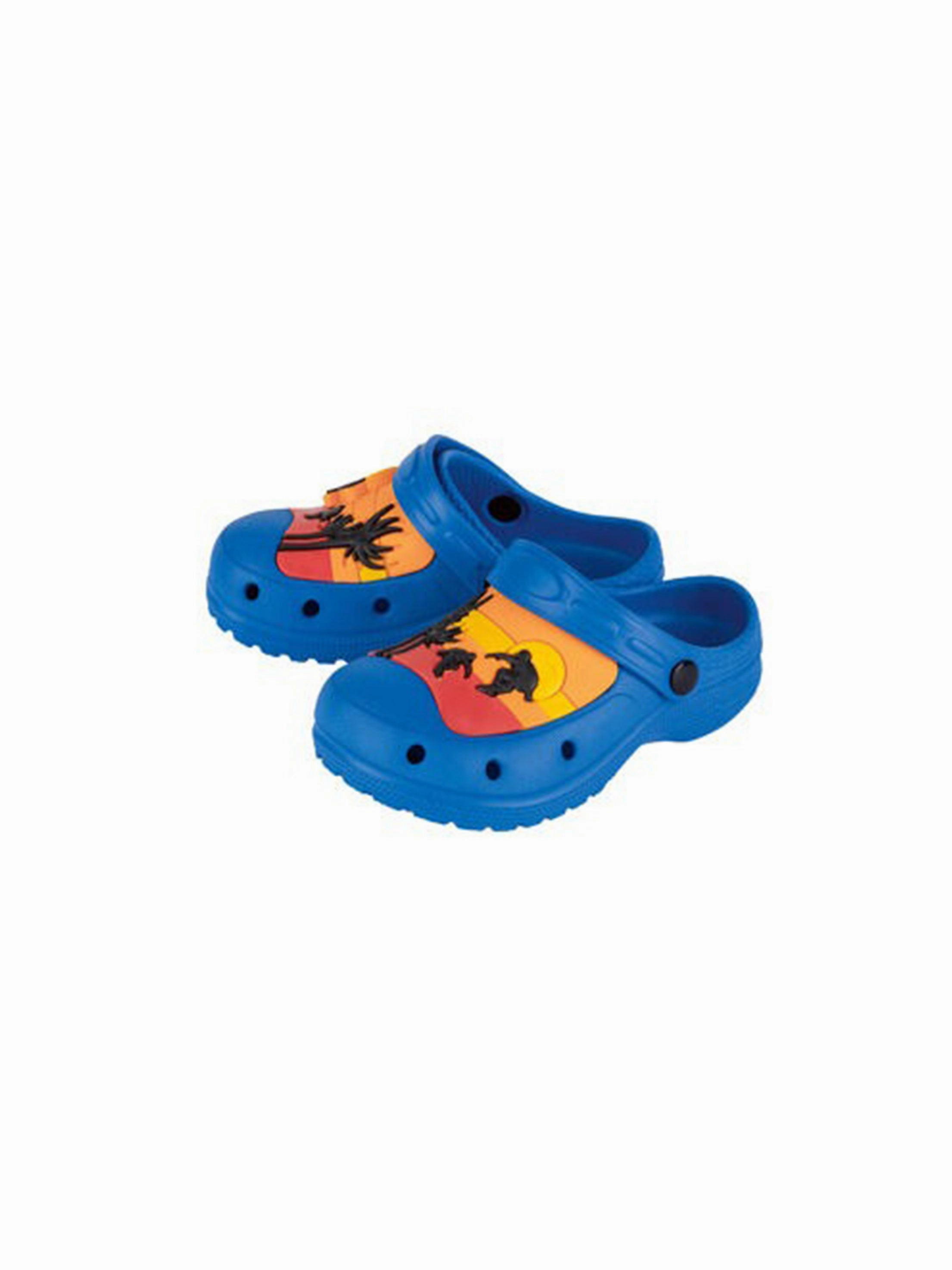 Kid's Boy's Graphic Patch Slippers,Blue Slippers Cool