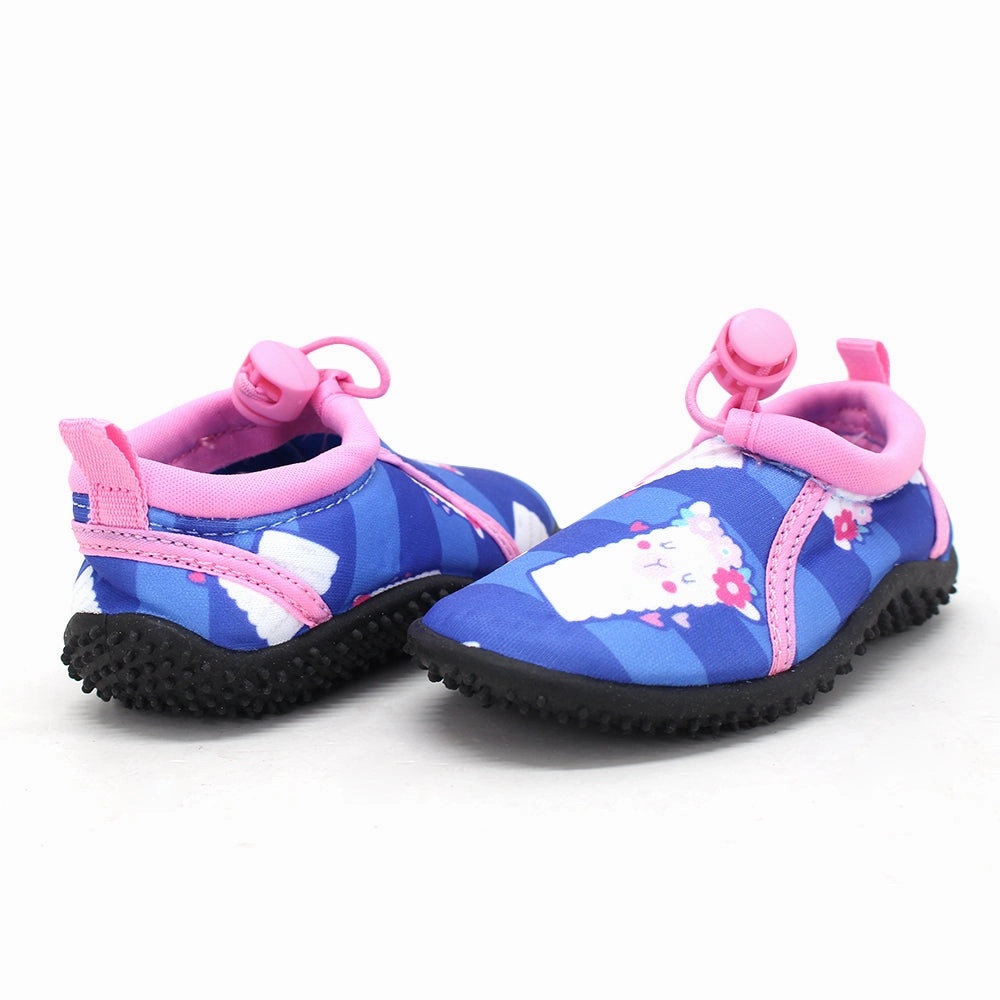Kid's Girl Graphic Print Water Shoes,Blue Rabbit Ear Slippers