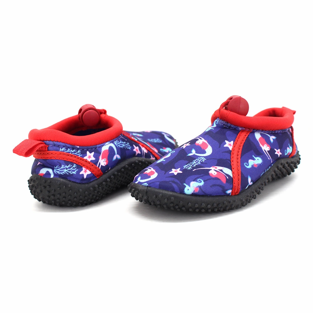 Kid's Girl Graphic Print Water Shoes,Multi Hobbit Feet Slippers