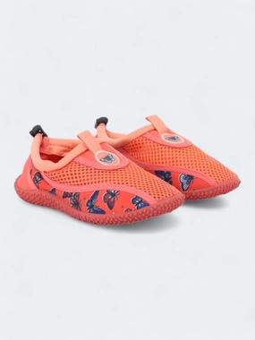 Shaggy Slippers Kid's Girl's Graphic Printed Swim Shoes,Coral