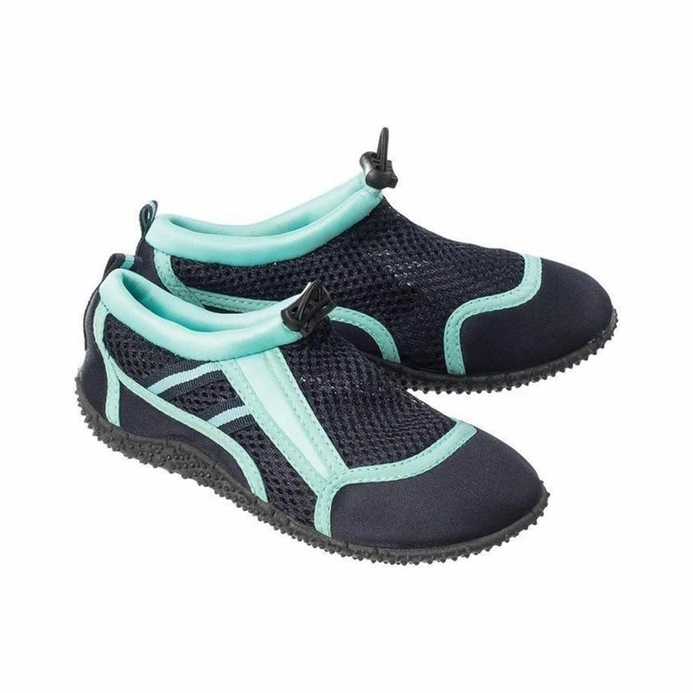 Oomphies Slippers Kids Girl Beach & Water Shoes,Navy/Aqua