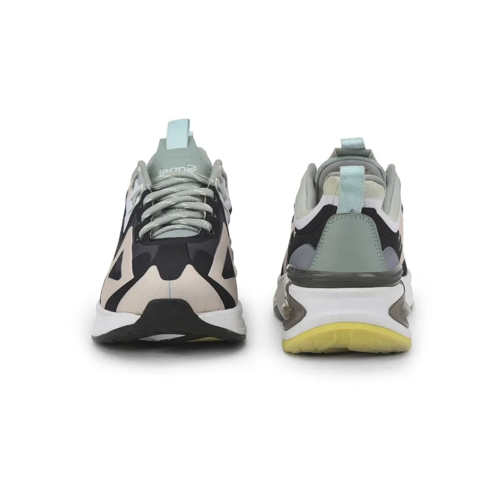 Affordable Trail Running Shoes Leap7x Beige Sports Lacing Running Shoes For Men HANOVER-1 By Liberty