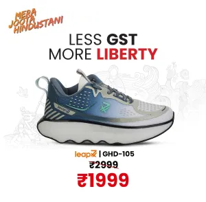 Leap7x Blue Sports Lacing Running Shoes For Men GHD-105 By Liberty Highest Rated Running Shoes