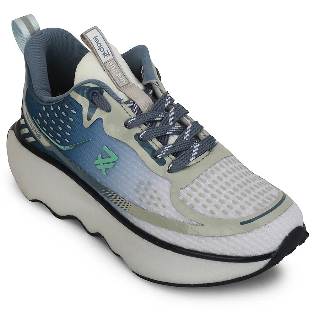 Leap7x Blue Sports Lacing Running Shoes For Men GHD-105 By Liberty Fresh Foam X 1080 V14 Running Shoe
