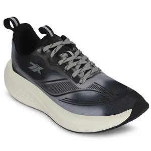 Leap7x Dark Grey Sports Lacing Running Shoes For Men BESTIO-1E By Liberty Heel Drop In Running Shoes