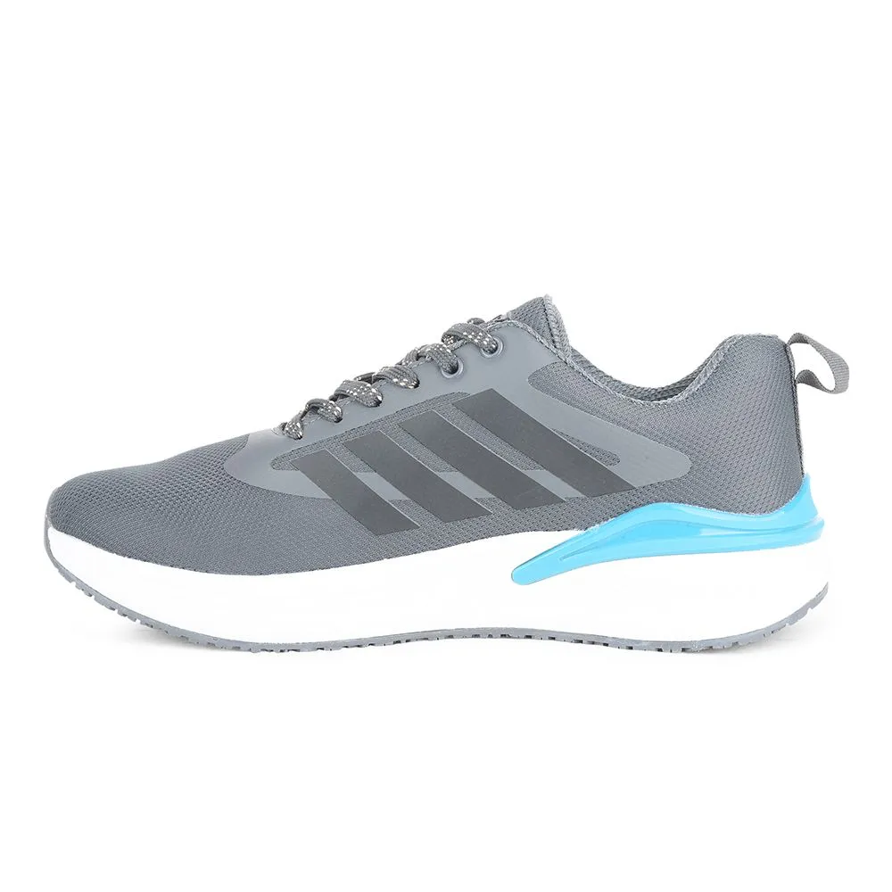 On Running Shoes Near Me Leap7x Grey Sports Lacing Running Shoes For Men CAPSICO-1 By Liberty