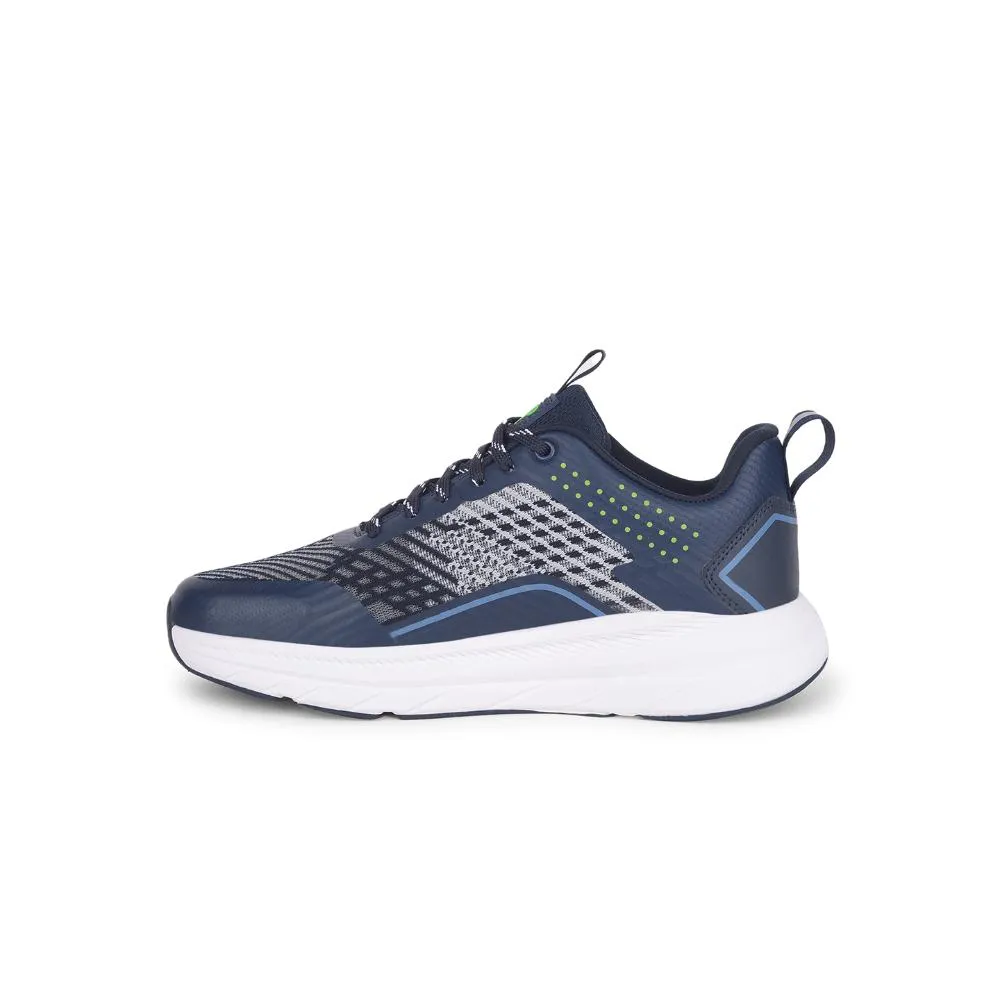 Air Run Shoes Leap7x Navy Blue Sports Lacing Running Shoes ROMANIA By Liberty