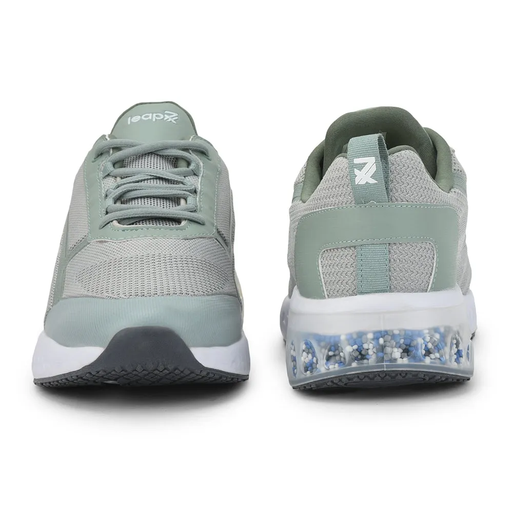 Super Shoes Running Leap7x Sports Lacing Shoe For Men (L.Grey) STRIKE By Liberty