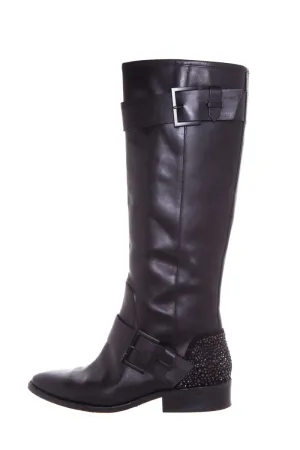 Brian Atwood Black Knee Length Embellished Boots SZ 7 Sorel Winter Boots