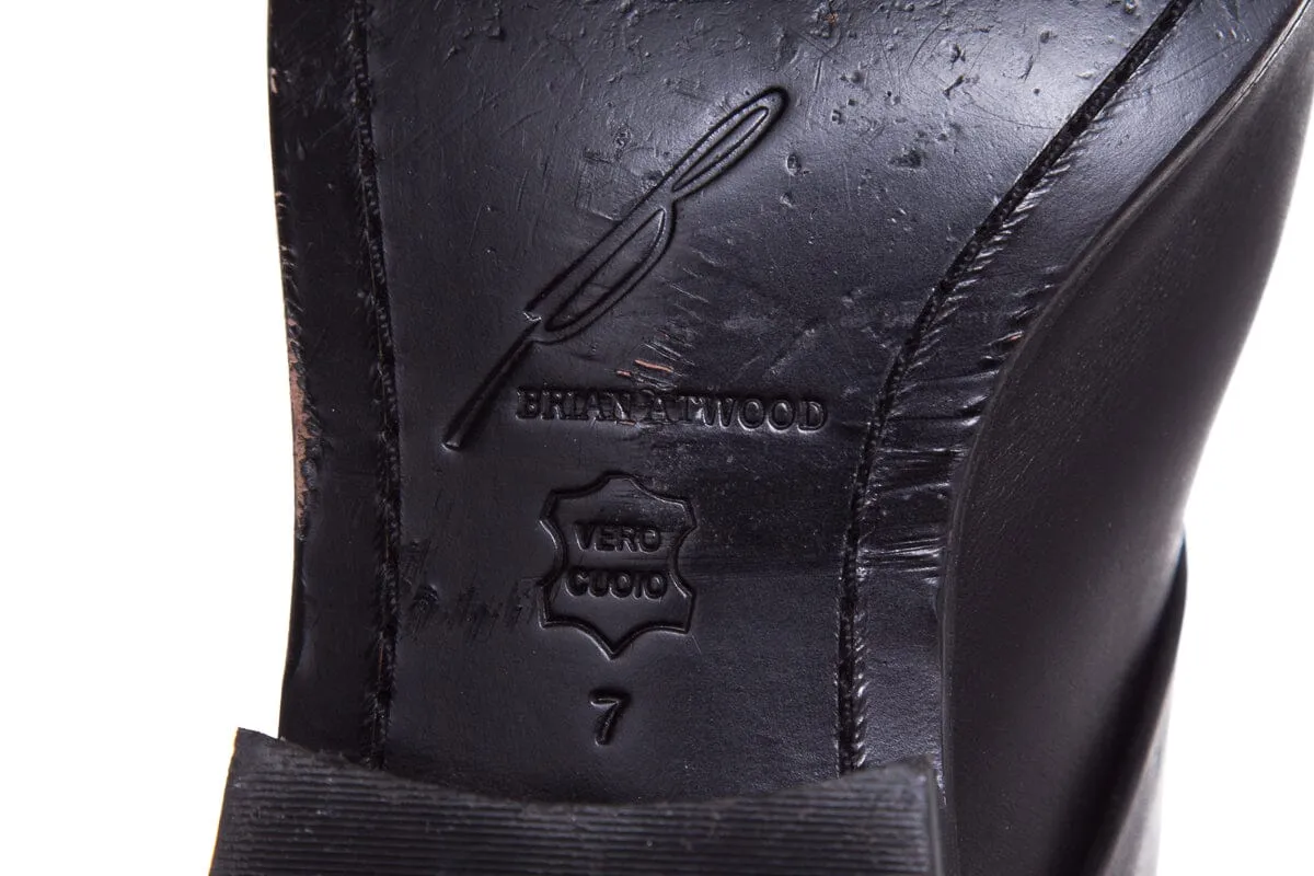 Mountain Horse Tall Boots Brian Atwood Black Knee Length Embellished Boots SZ 7