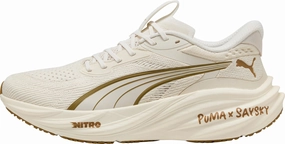 Puma Nrgy Neko Shoes Puma Magnify Nitro 3 X SAYSKY Mens Running Shoes - Cream