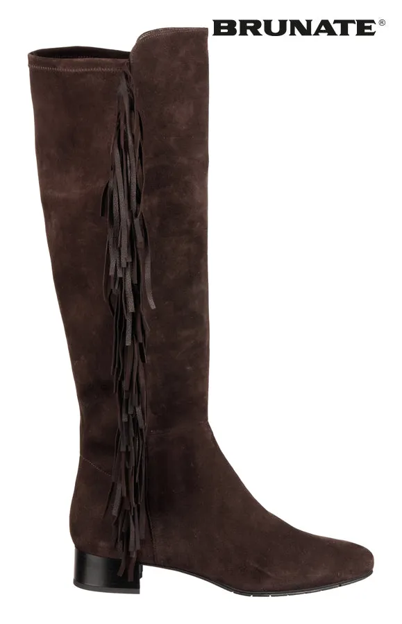 Br Fringe Brown G Circle Boots