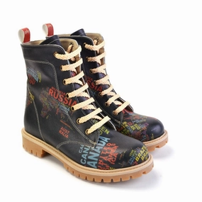 Black Boots Knee High Long Boots TMB1053