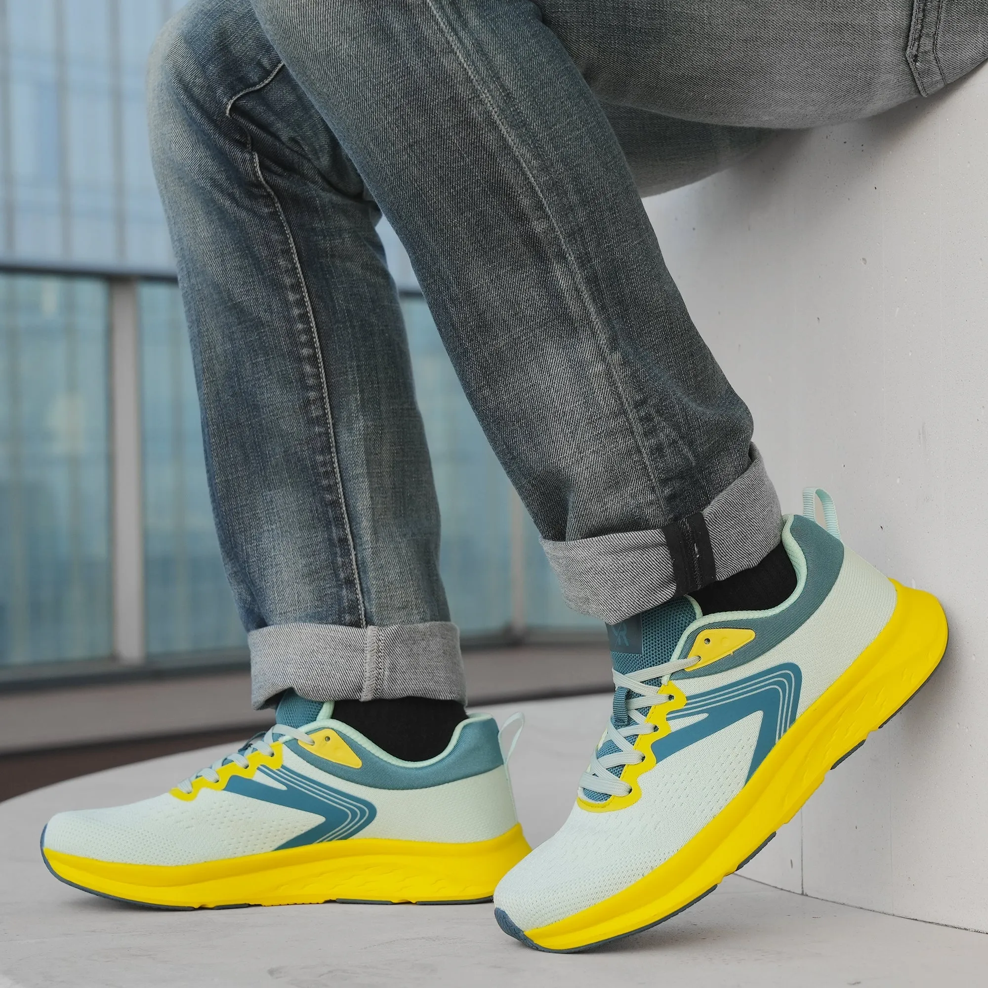 Lt.Green Sneakers Wide Toe Box-Isaac Best Running Shoes For Achilles Tendinopathy