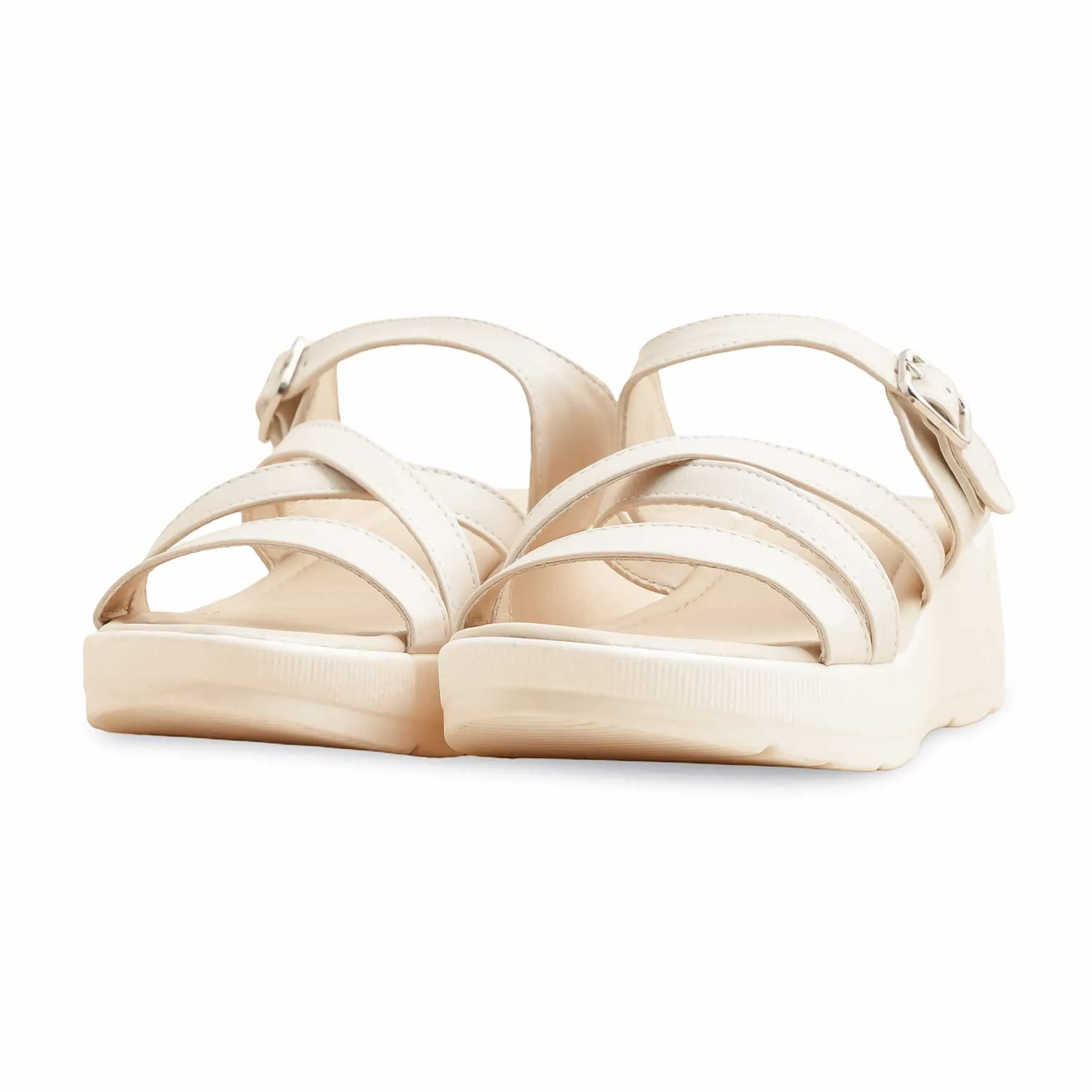 Slides Floral White Formal Slipper PU0556