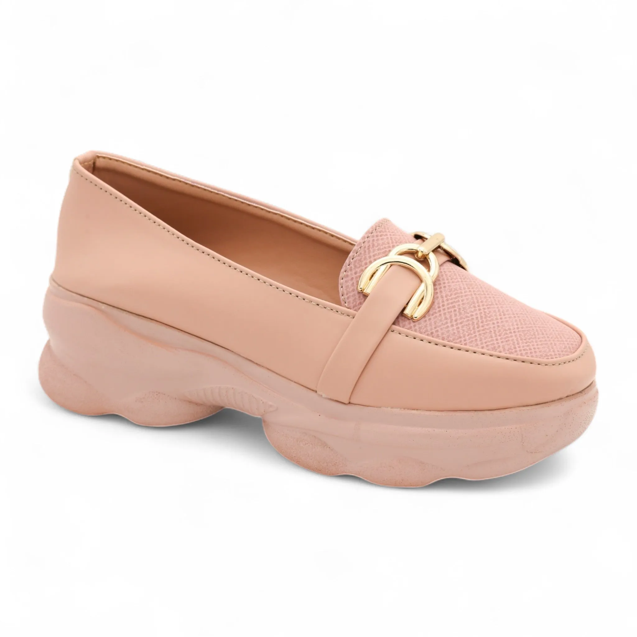 M0491 wedge pump Brown Lace Up Oxford Shoes