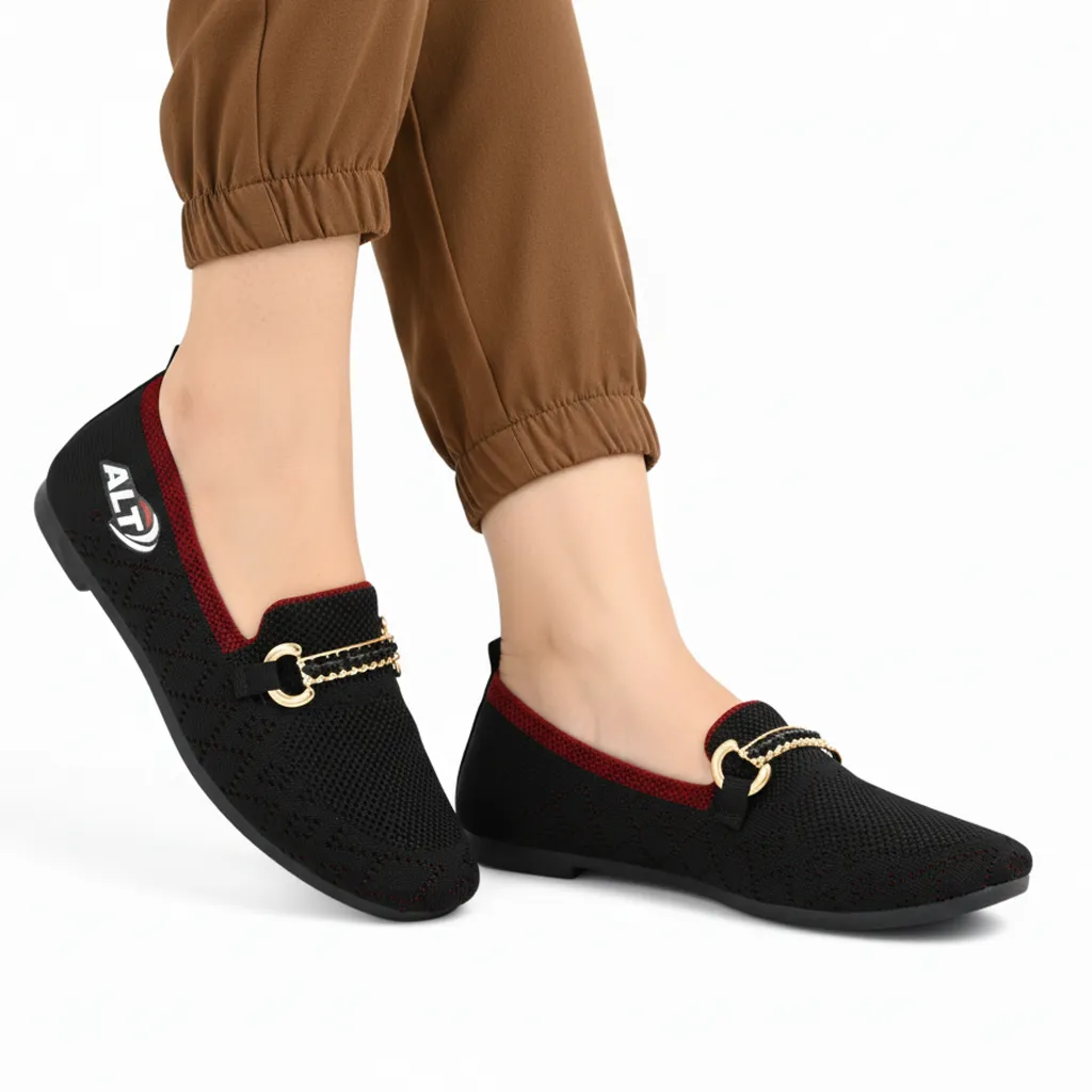 M12158 fabric shoes Brogue Loafer