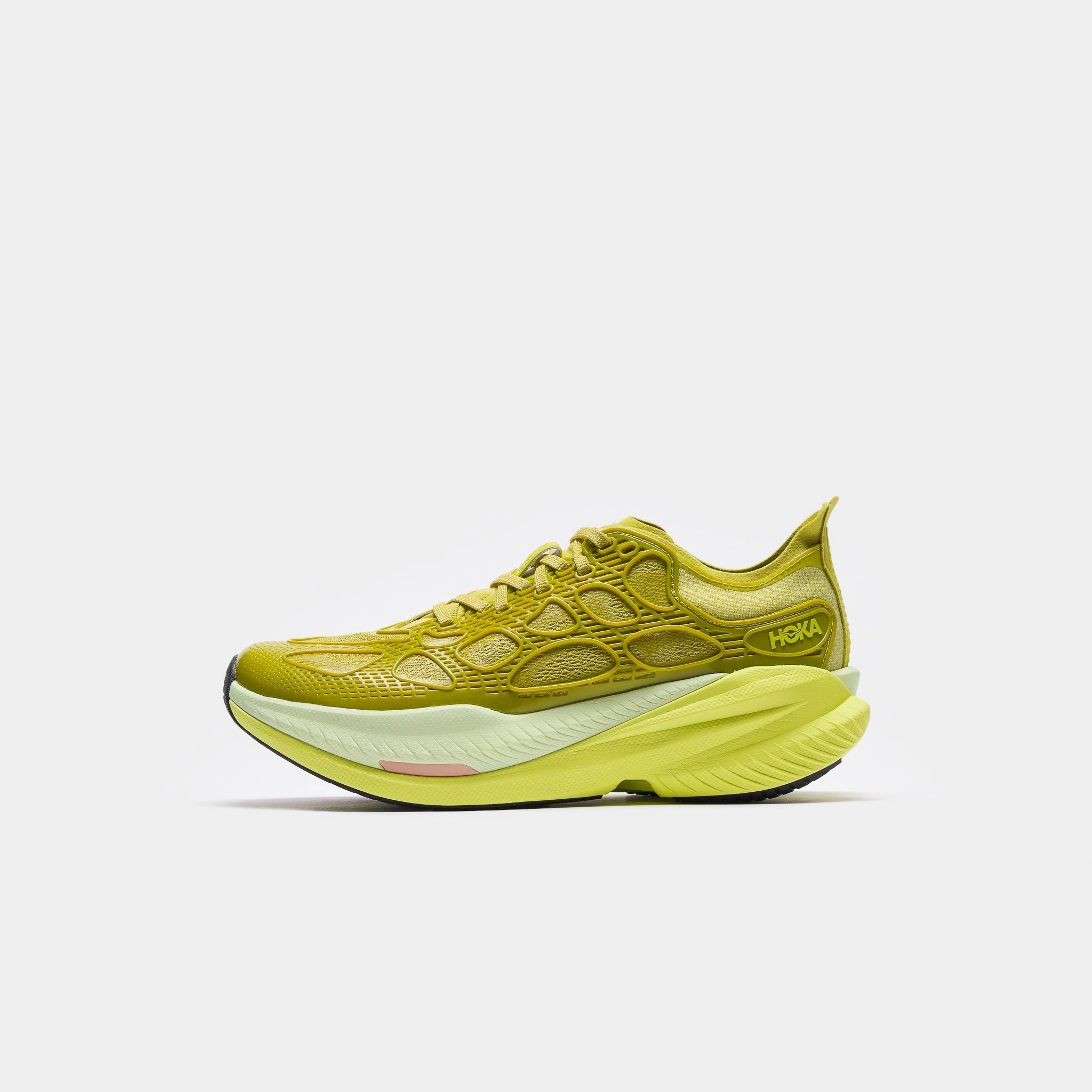Shoes 8 Mach X Caged Sneaker in Pea Green/Hoka Citrus