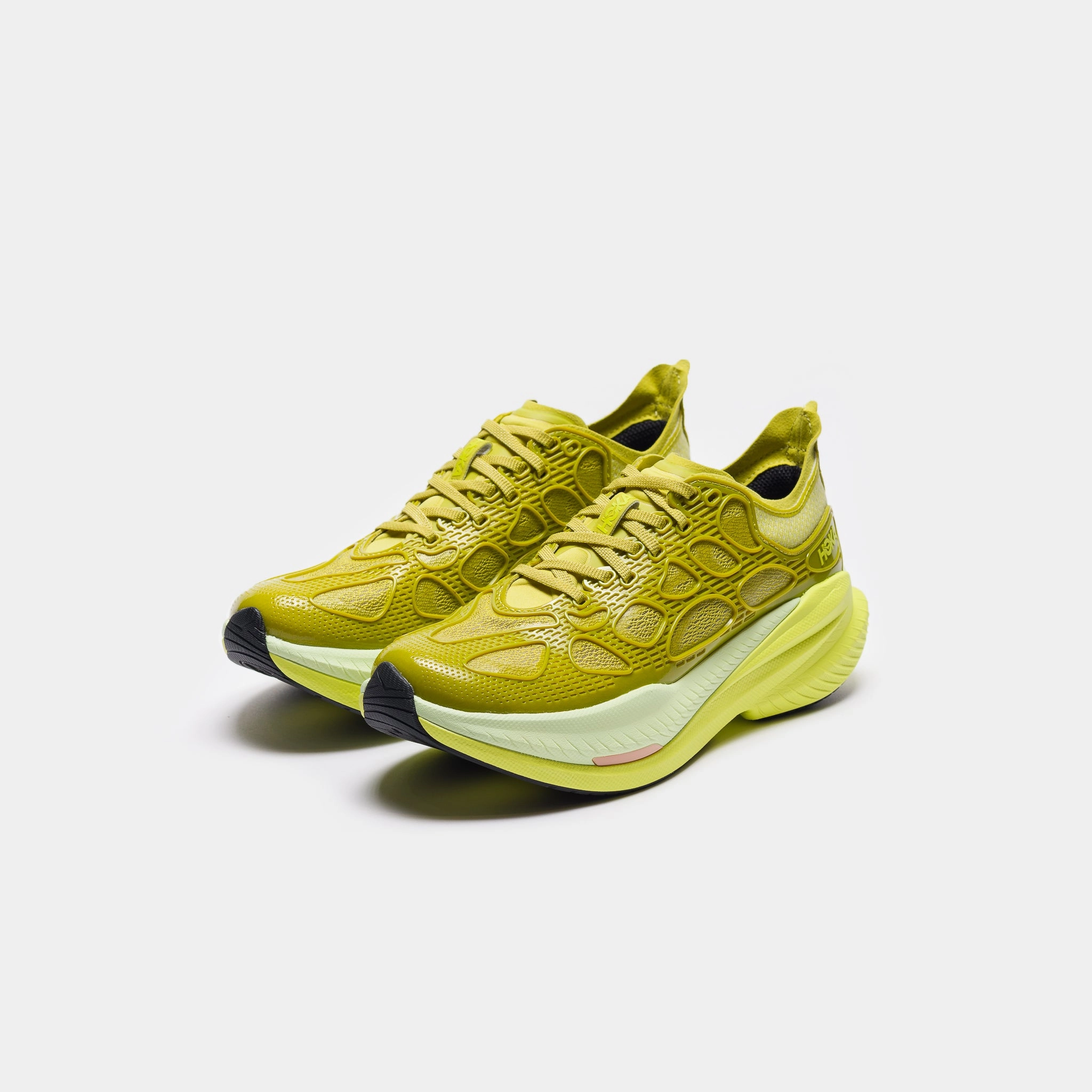 Mach X Caged Sneaker in Pea Green/Hoka Citrus Waterproof Shoes