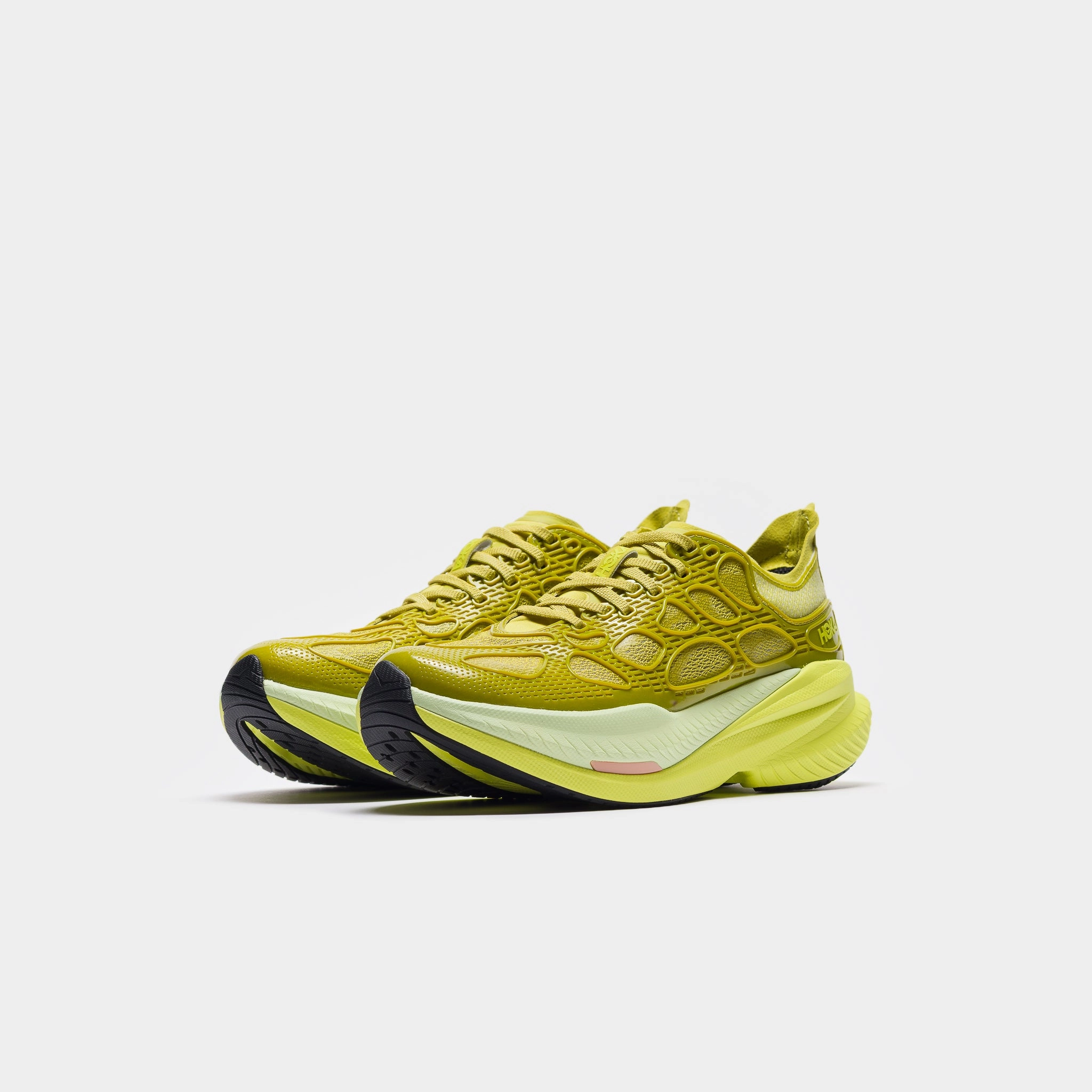 Shoes Sarasota Mach X Caged Sneaker in Pea Green/Hoka Citrus